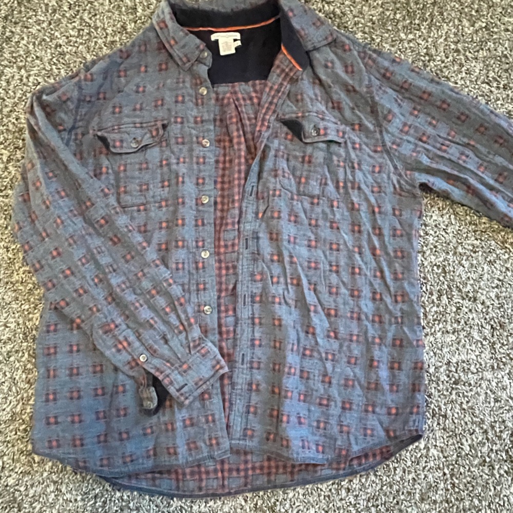 Carbon2cobalt men’s lightweight plaid flannel